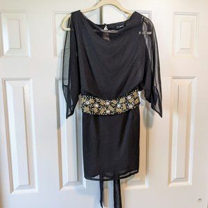 Embellished Open Shoulder Open Back LBD  |  Ark & Co.